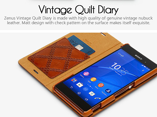 Zenus Vintage Quilt Diary for Sony Xperia Z3