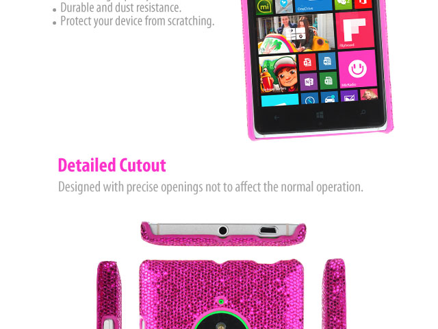 Nokia Lumia 830 LTE Glitter Plactic Hard Case