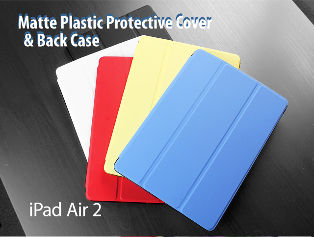 Matte Plastic Protective Cover and Back Case for iPad Air 2