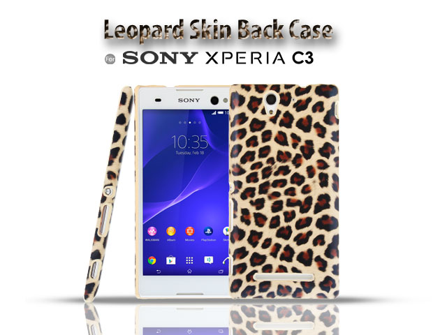 Sony Xperia C3 Leopard Skin Back Case