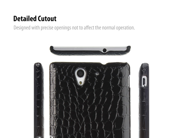 Sony Xperia C3 Crocodile Leather Back Case