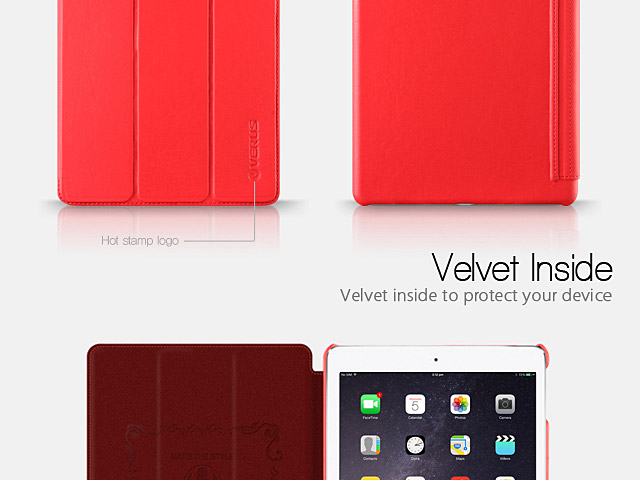Verus Saffiano K1 Leather Case For iPad Air 2