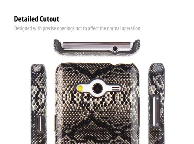 Samsung Galaxy Core 2 Faux Snake Skin Back Case