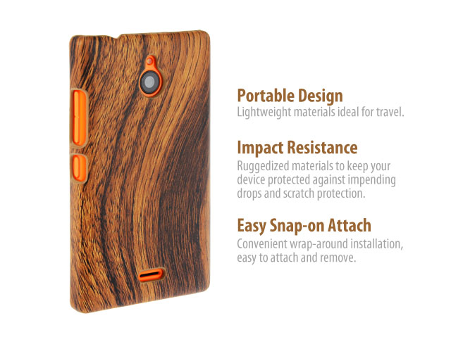 Nokia X2 Dual SIM Woody Patterned Back Case