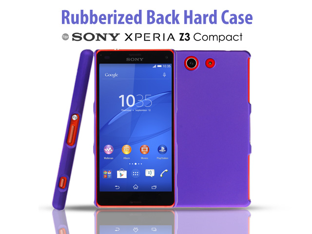 Sony Xperia Z3 Compact Rubberized Back Hard Case