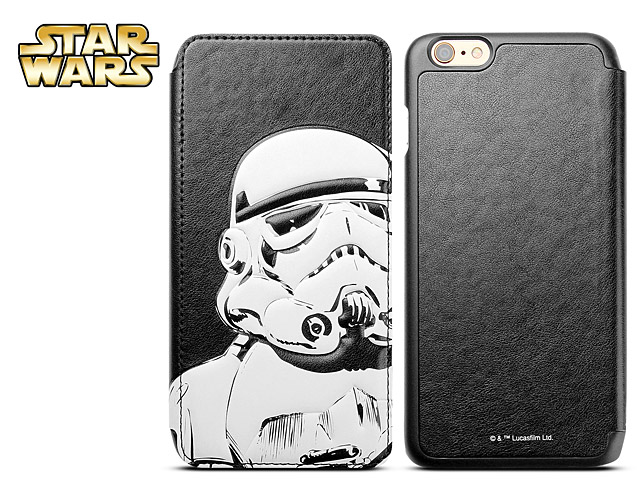 iPhone 6 Plus / 6s Plus Star Wars - Stormtrooper Leather Flip Case