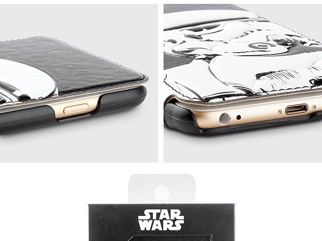 iPhone 6 Plus / 6s Plus Star Wars - Stormtrooper Leather Flip Case