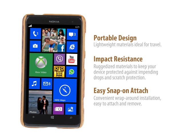 Nokia Lumia 625 Woody Patterned Back Case