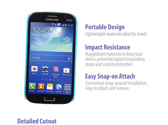 Samsung Galaxy Grand Neo Rubberized Back Hard Case