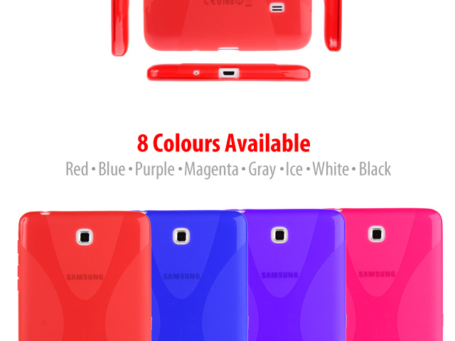 Samsung Galaxy Tab 4 7.0 X-Shaped Plastic Back Case