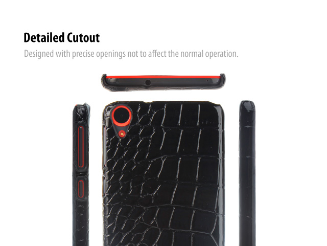 HTC Desire 820 Crocodile Leather Back Case