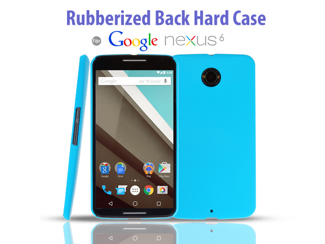 Google Nexus 6 Rubberized Back Hard Case