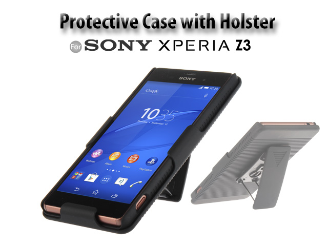 Sony Xperia Z3 Protective Case with Holster
