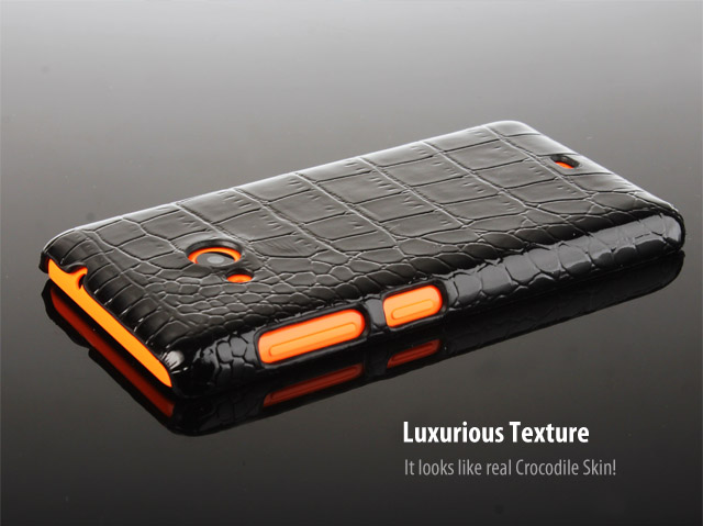 Microsoft Lumia 535 Dual SIM Crocodile Leather Back Case
