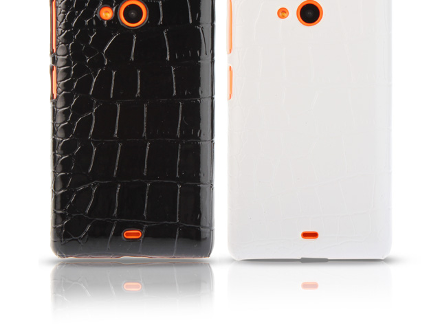 Microsoft Lumia 535 Dual SIM Crocodile Leather Back Case