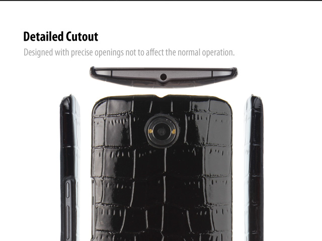 Google Nexus 6 Crocodile Leather Back Case