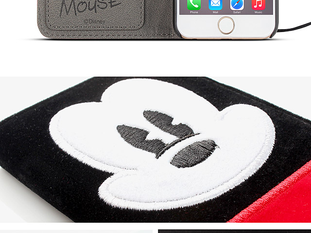 iPhone 6 / 6s Disney - Mickey Mouse Plush Folio Case