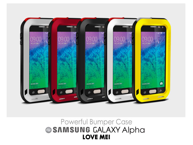 LOVE MEI Samsung Galaxy Alpha Powerful Bumper Case