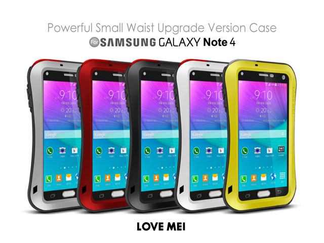 LOVE MEI Samsung Galaxy Note 4 Powerful Small Waist Upgrade Version Case
