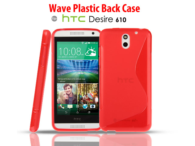 HTC Desire 610 Wave Plastic Back Case