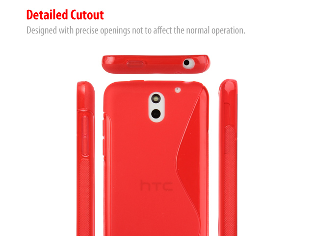 HTC Desire 610 Wave Plastic Back Case
