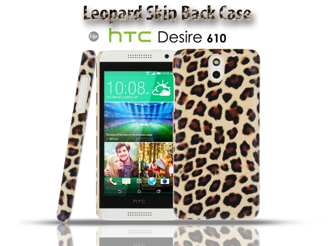 HTC Desire 610 Leopard Skin Back Case