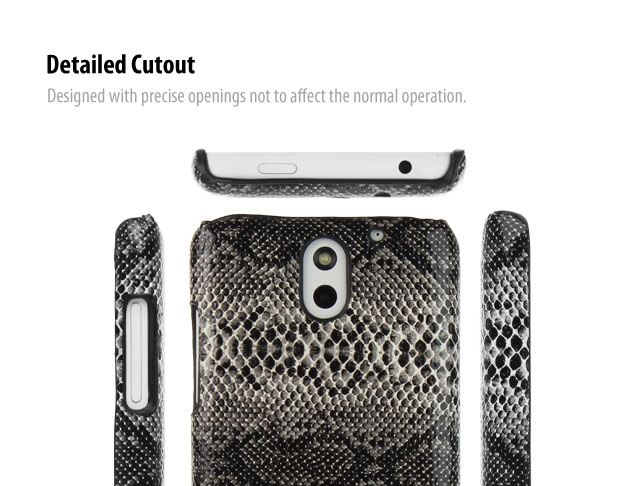 HTC Desire 610 Faux Snake Skin Back Case