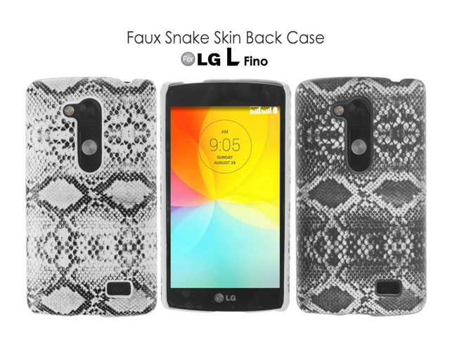 LG L Fino Faux Snake Skin Back Case