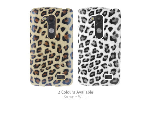 LG L Fino Leopard Skin Back Case