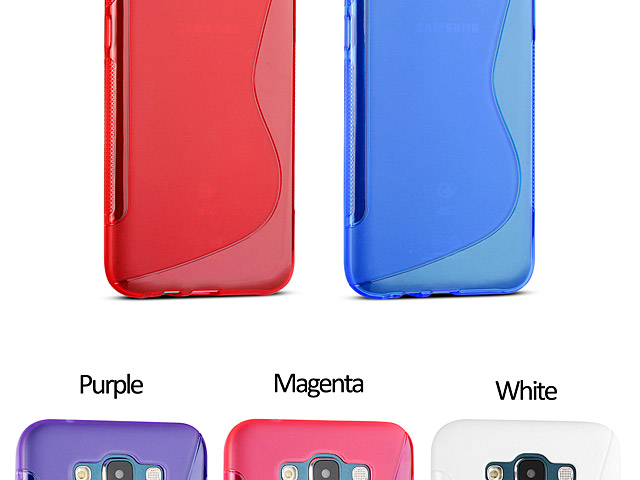 Samsung Galaxy E7 Wave Plastic Back Case