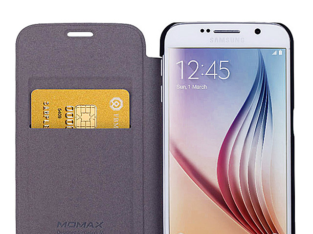 Momax Flip Cover - Metallic Silky Case for Samsung Galaxy S6