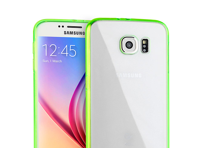 Samsung Galaxy S6 Soft Case with Fluorescent Bumper
