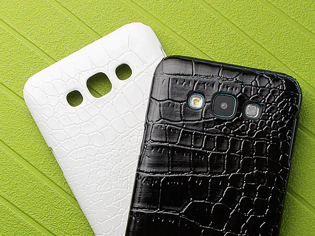 Samsung Galaxy E7 Crocodile Leather Back Case