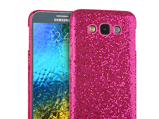 Samsung Galaxy E7 Glitter Plastic Hard Case