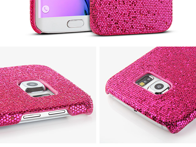 Samsung Galaxy S6 edge Glitter Plastic Hard Case