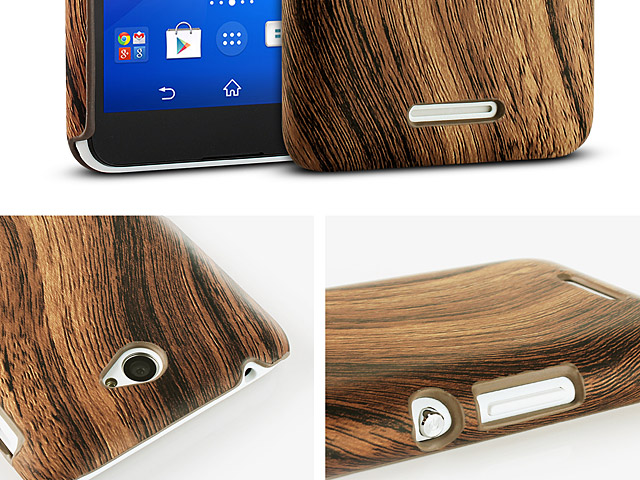 Sony Xperia E4 Woody Patterned Back Case