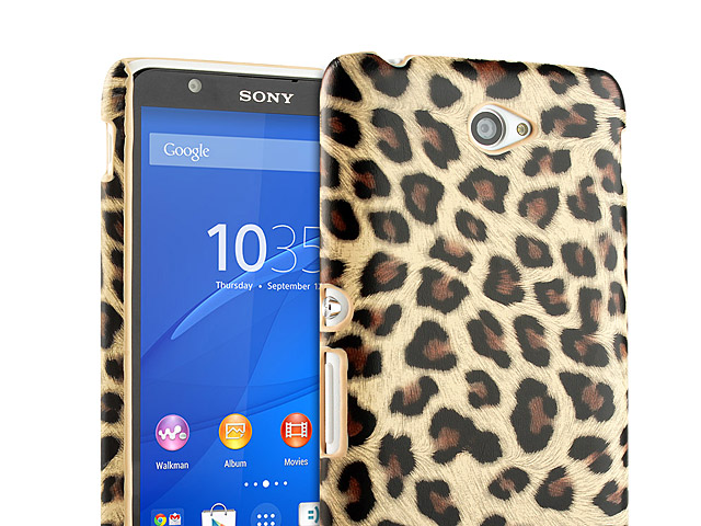 Sony Xperia E4 Leopard Stripe Back Case