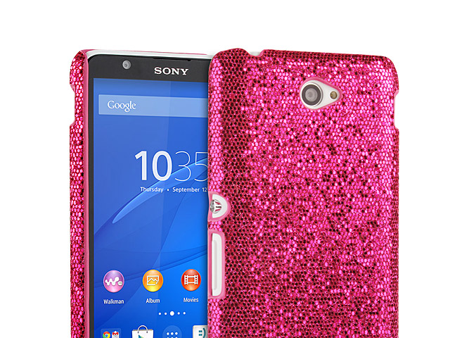 Sony Xperia E4 Glitter Plastic Hard Case