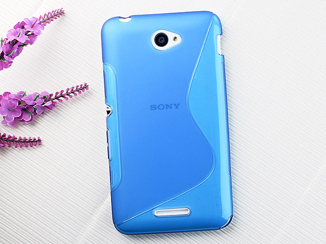 Sony Xperia E4 Wave Plastic Back Case