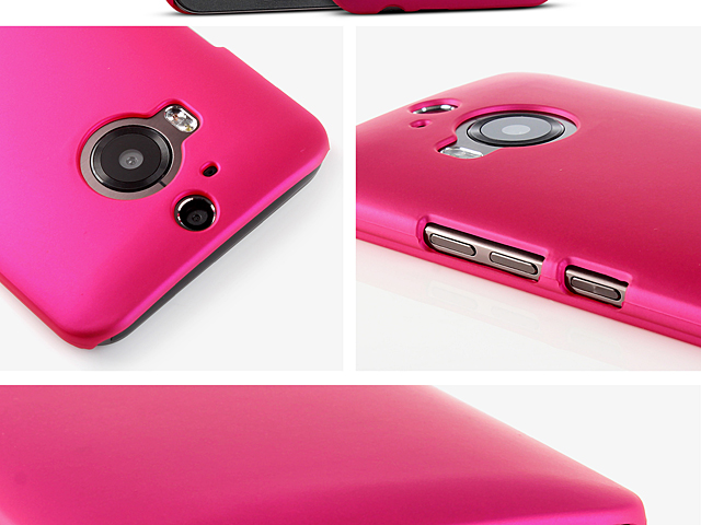 HTC One M9+ Rubberized Back Hard Case