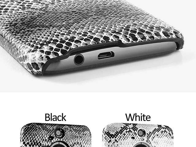 HTC One M9+ Faux Snake Skin Back Case
