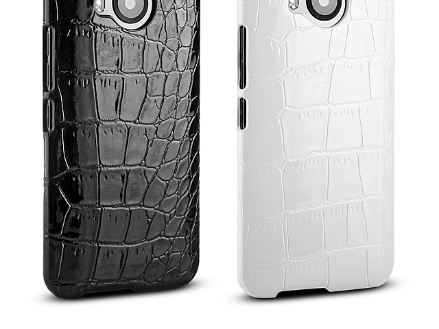 HTC One M9+ Crocodile Leather Back Case
