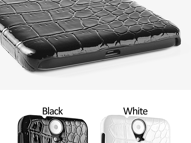 HTC One E9+ Crocodile Leather Back Case
