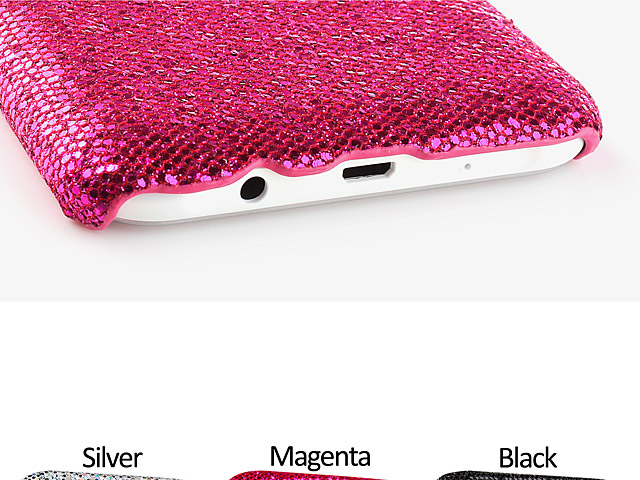 Samsung Galaxy J5 Glitter Plastic Hard Case
