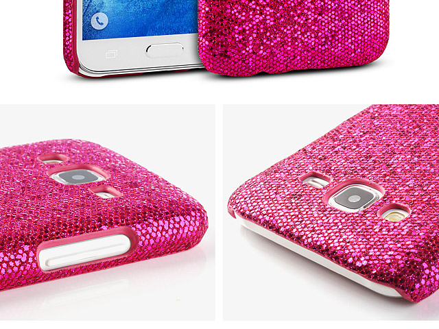 Samsung Galaxy J7 Glitter Plastic Hard Case
