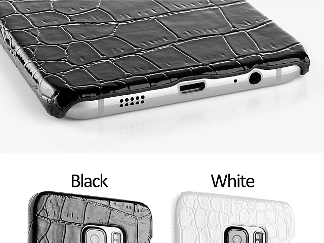 Samsung Galaxy S6 edge+ Crocodile Leather Back Case
