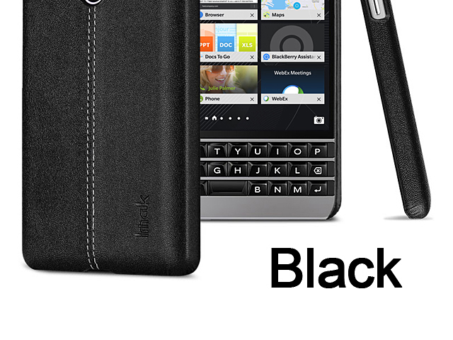 Imak Ruiyi Series Leather Case for BlackBerry Passport Silver Edition