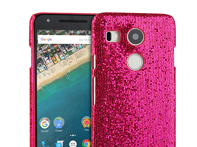 Google Nexus 5X Glitter Plastic Hard Case