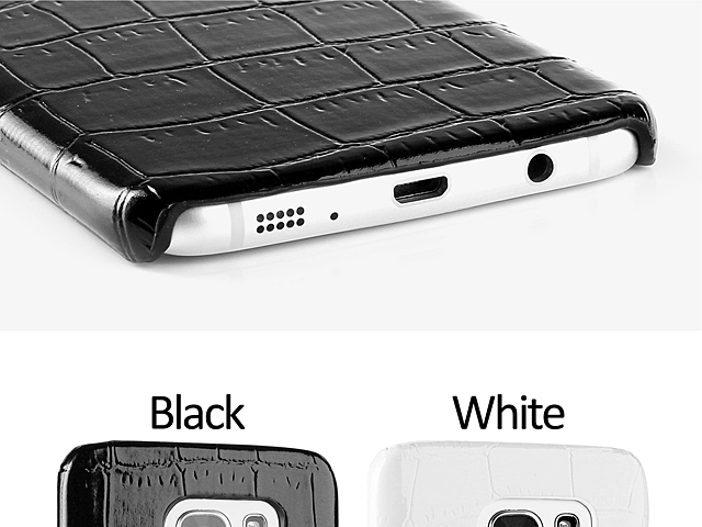 Samsung Galaxy S7 edge Crocodile Leather Back Case