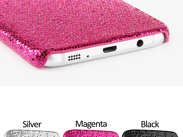 Samsung Galaxy S7 edge Glitter Plastic Hard Case